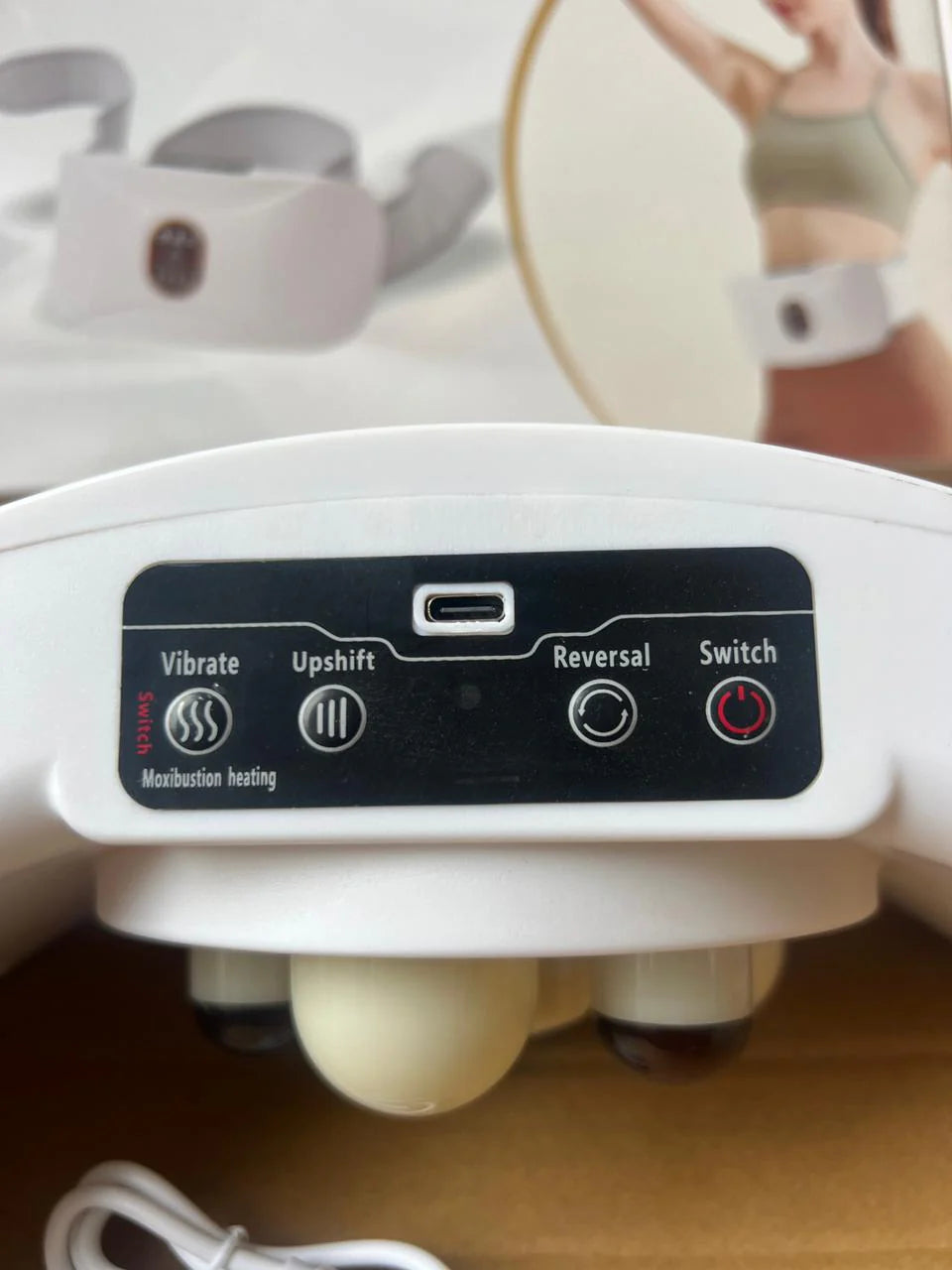 Heated Waist Massager Belt | Rechargeable Slimming & Fat Burning Belt for Weight Loss & Pain Relief ( SINGLE RULAR )