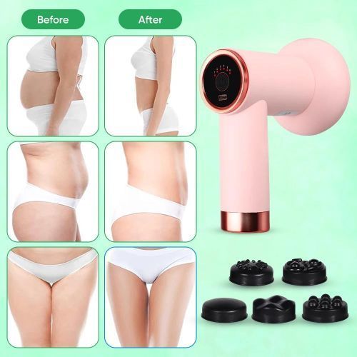 Cordless Body Massager with 5 Massage Heads and 6 Intensity Levels