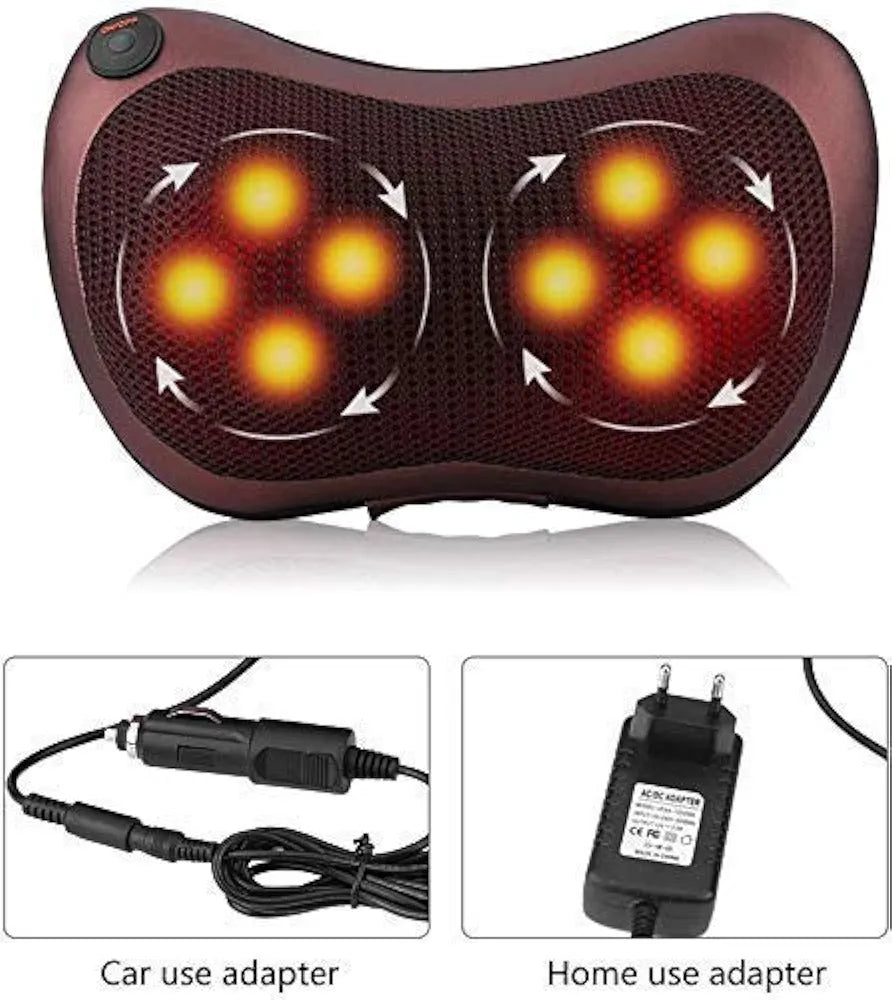 Shiatsu Massage Cushion with Heat for Neck Back and Body