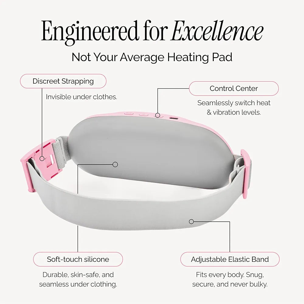 Portable Heating Pad for Period Cramps – Heat & Massage Pain Relief