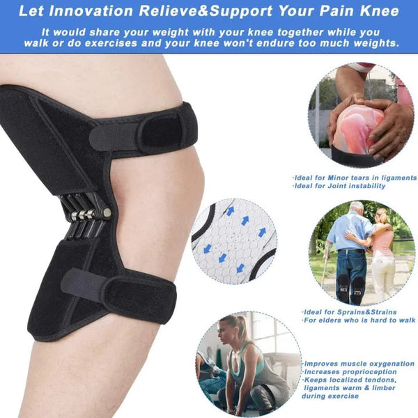 Breathable Knee Support Brace – Silicone Pad Joint Stabilizer & Protector