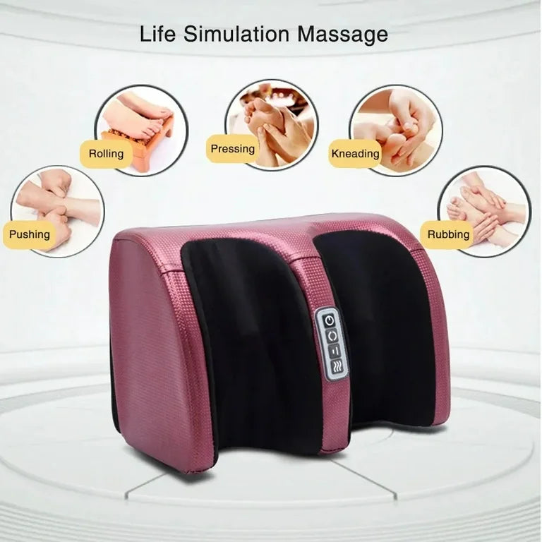 Electric Foot Massager with Heat and Multiple Modes