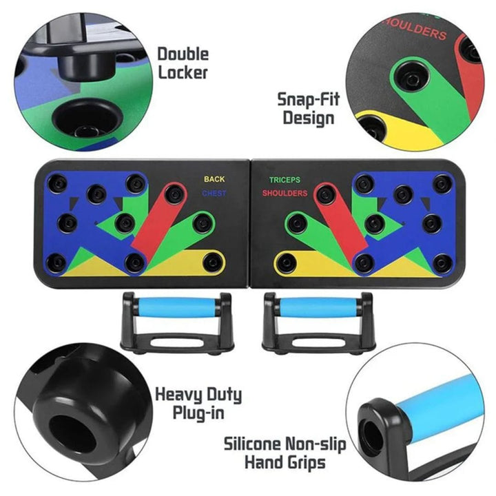 12 in 1 Multifunction Push Up Board with Non Slip Handles