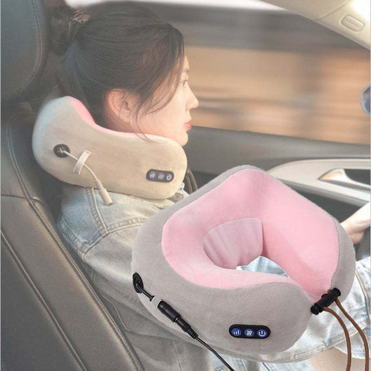 Portable Neck and Shoulder Massage Pillow with Heat