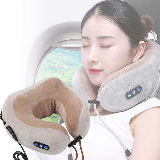 Portable Neck and Shoulder Massage Pillow with Heat