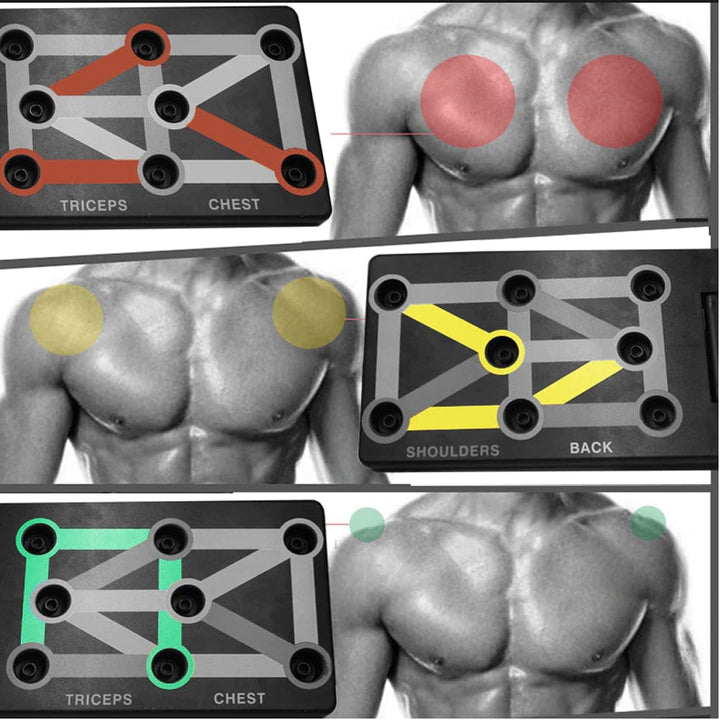 12 in 1 Multifunction Push Up Board with Non Slip Handles