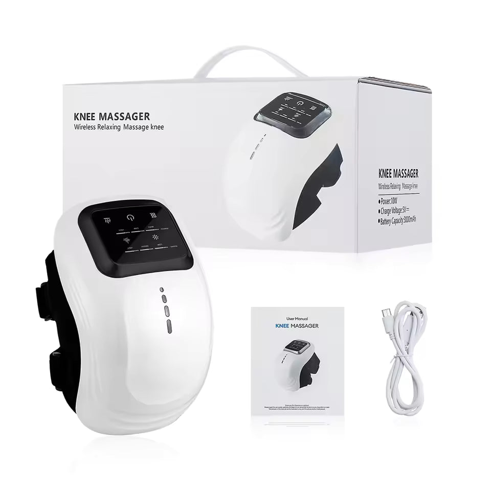 Smart Heated Knee Massager – Infrared Therapy for Joint Pain & Stiffness
