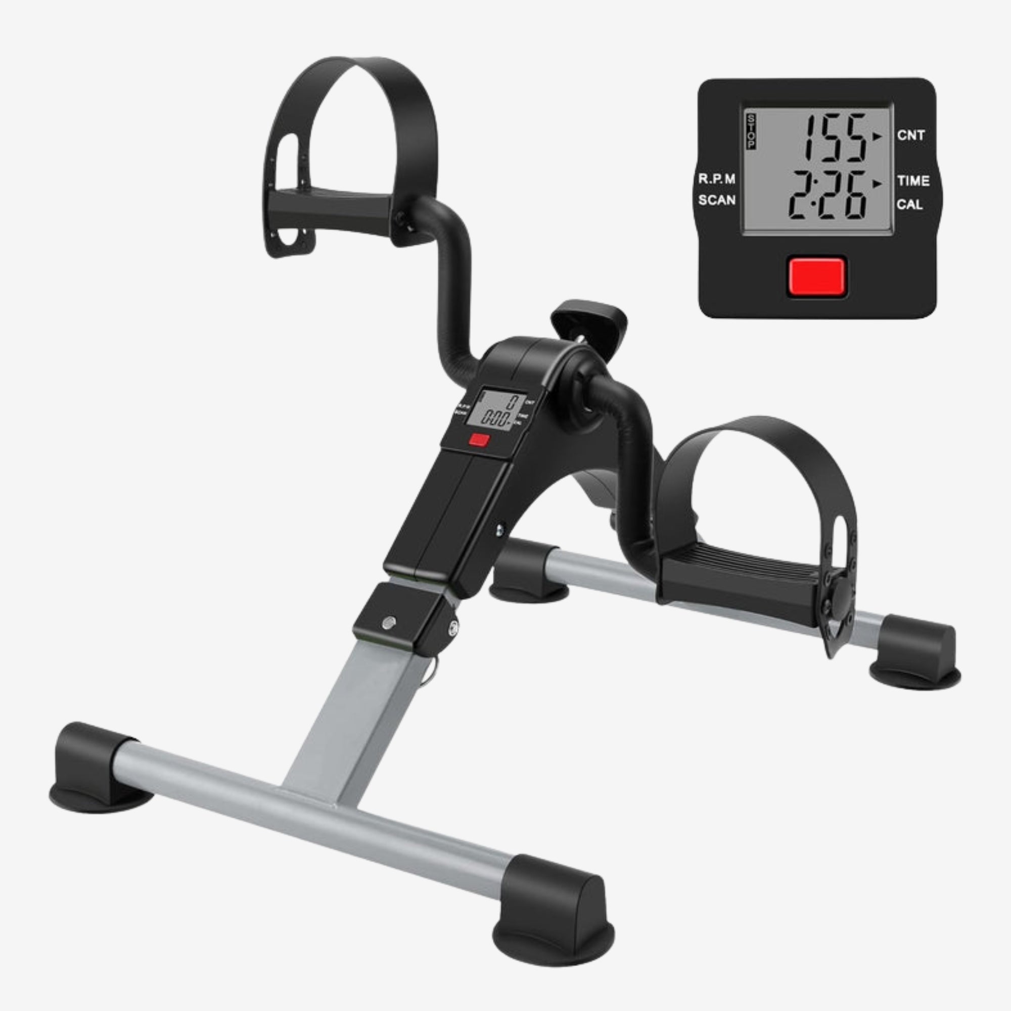 Foldable Mini Pedal Exerciser for Arms and Legs
