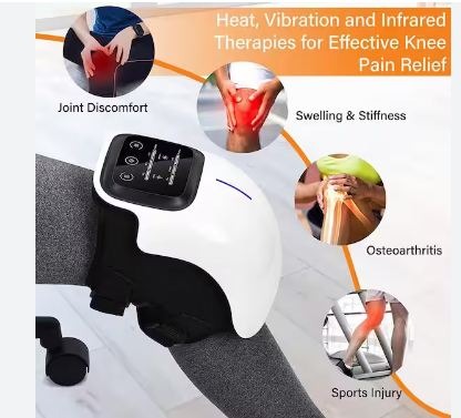 Smart Heated Knee Massager – Infrared Therapy for Joint Pain & Stiffness
