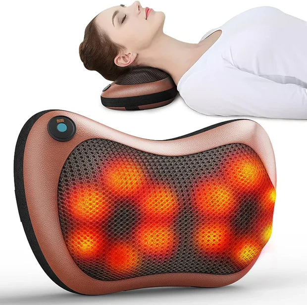 Shiatsu Massage Cushion with Heat for Neck Back and Body