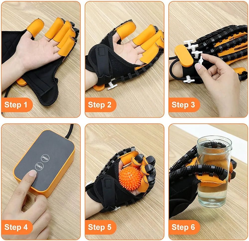 Rehabilitation Robot Gloves, Electric Finger Training Device, Hand Therapy Gloves