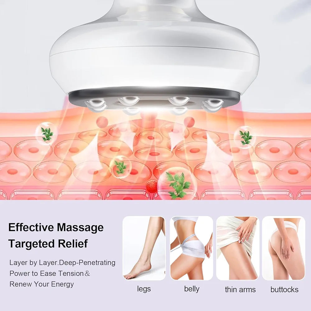 Electric Cellulite Massager with 12 Suction Modes