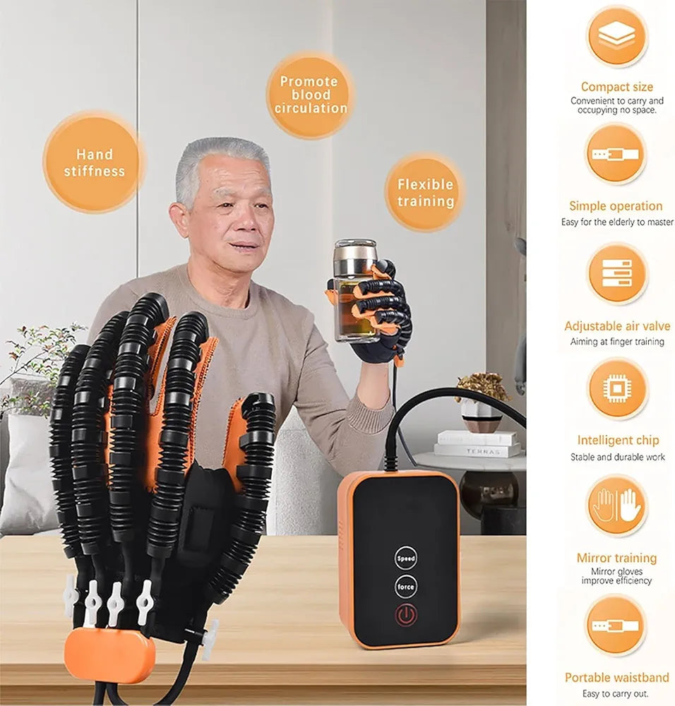Rehabilitation Robot Gloves, Electric Finger Training Device, Hand Therapy Gloves