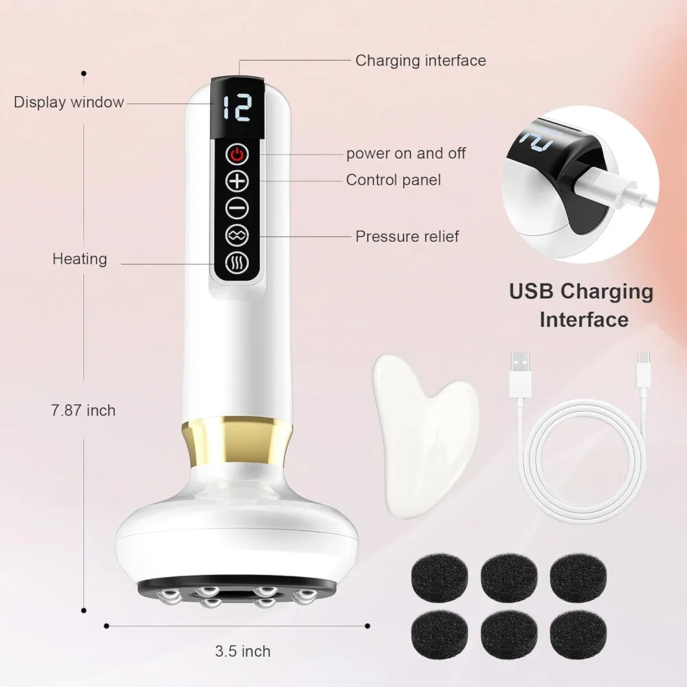 Electric Cellulite Massager with 12 Suction Modes