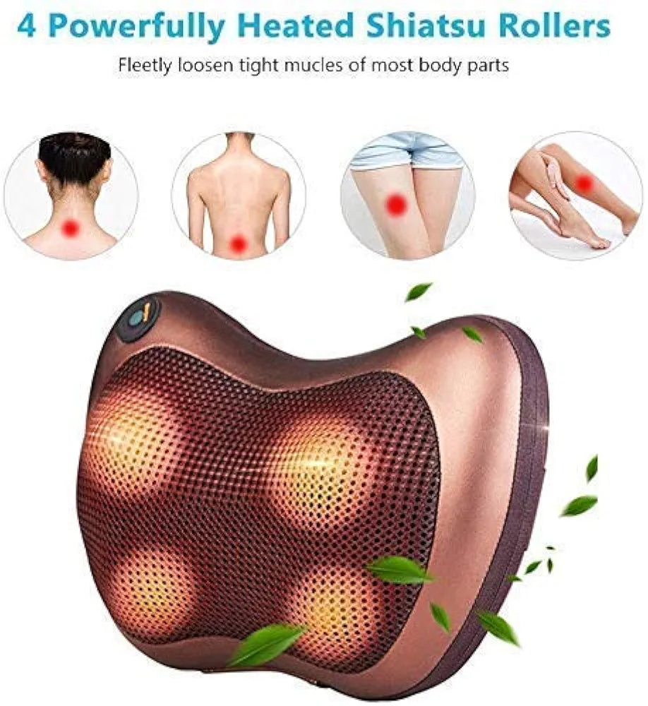 Shiatsu Massage Cushion with Heat for Neck Back and Body