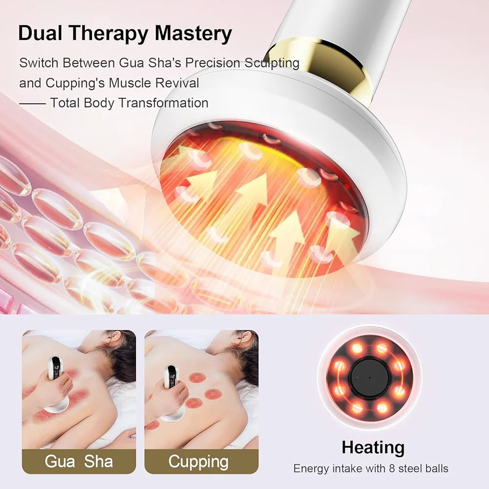 Electric Cellulite Massager with 12 Suction Modes