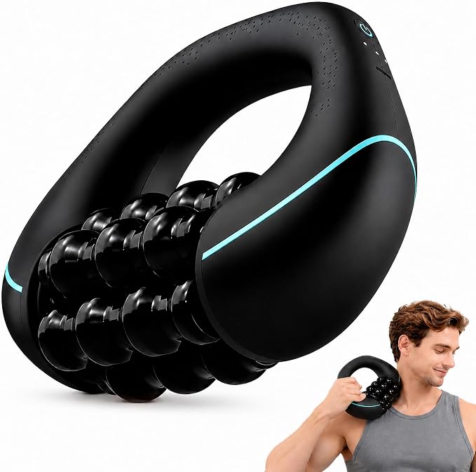 Electric Rolling Percussive Massager, Deep Tissue Muscle Roller