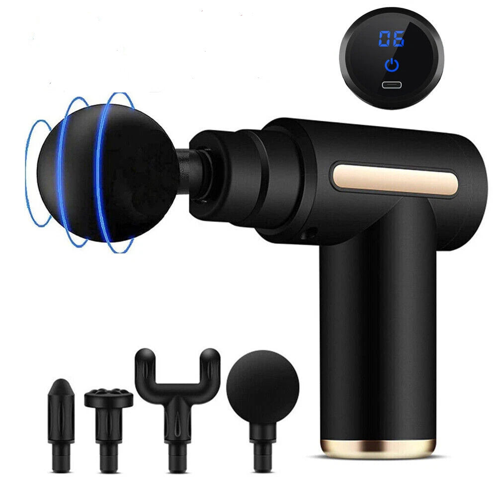 Mini Massage Gun – Deep Tissue Percussion Muscle Massager with 6 Speeds